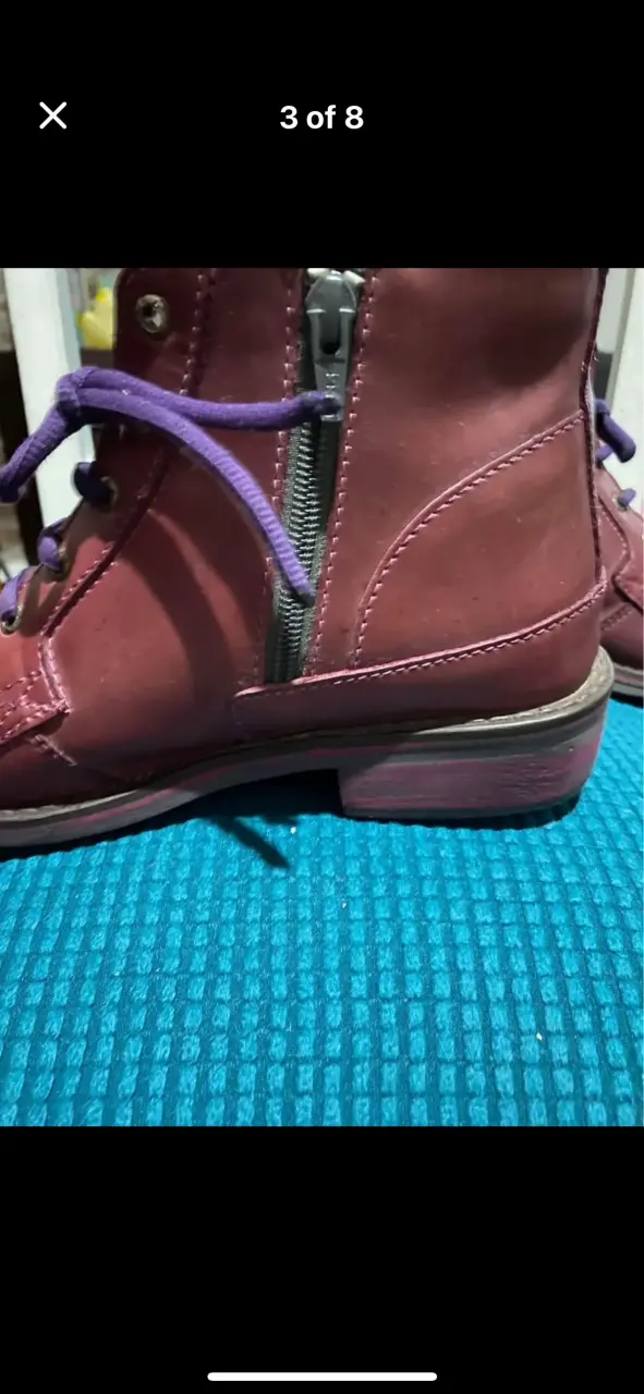 Botines de cuero burdeos BRAHMA - 2