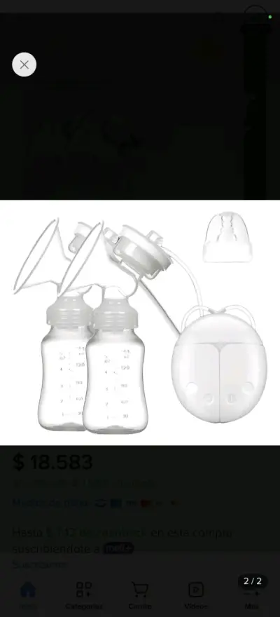 Extractor de leche eléctrico con accesorios - miniatura 5