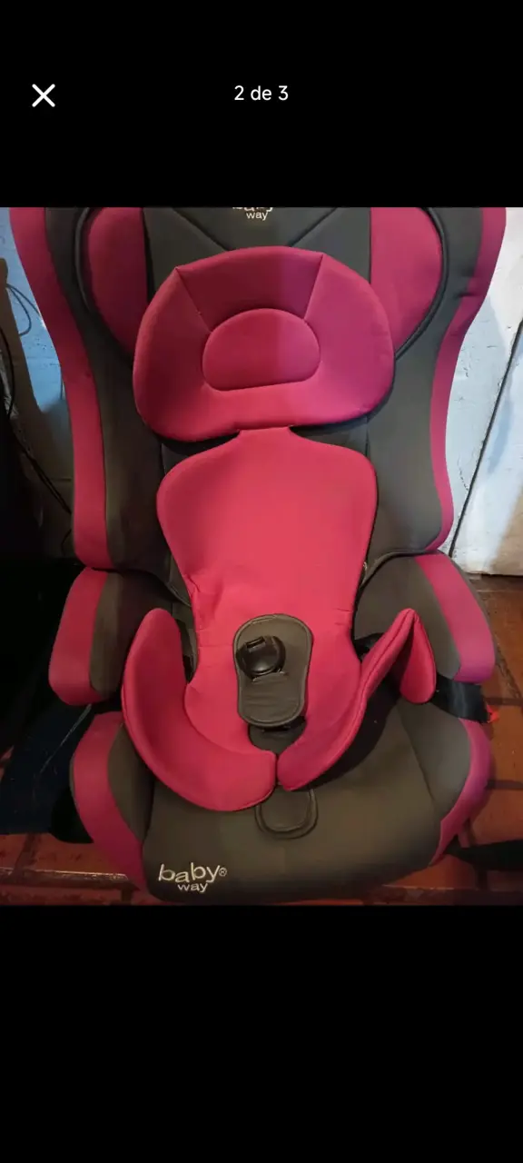 Silla de auto Baby Way roja y negra - 2