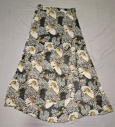 Falda larga estampada tropical - miniatura 1