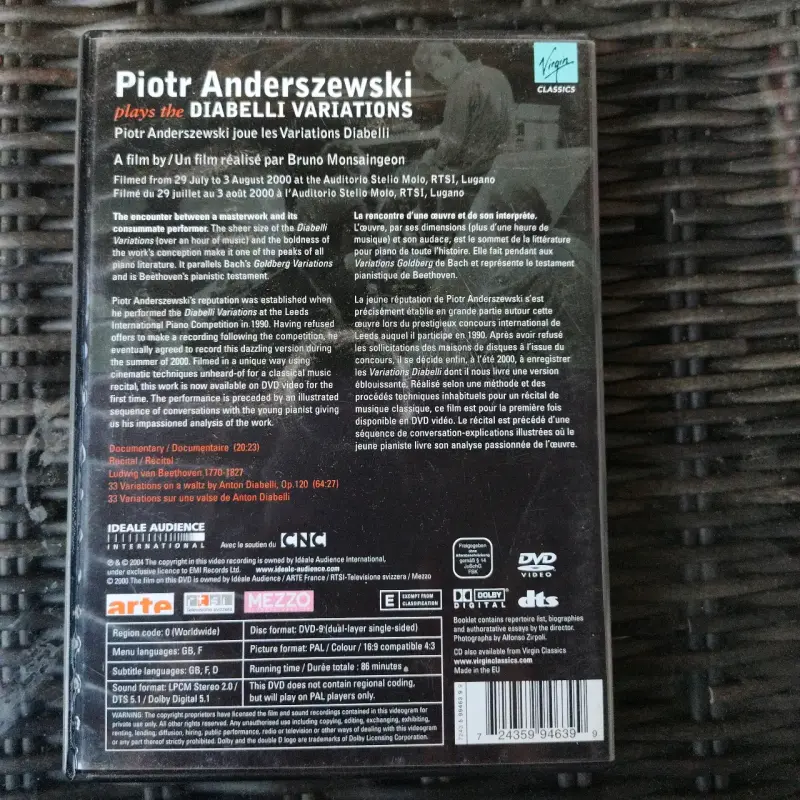 DVD Piotr Anderszewski - Diabelli Variations - 2