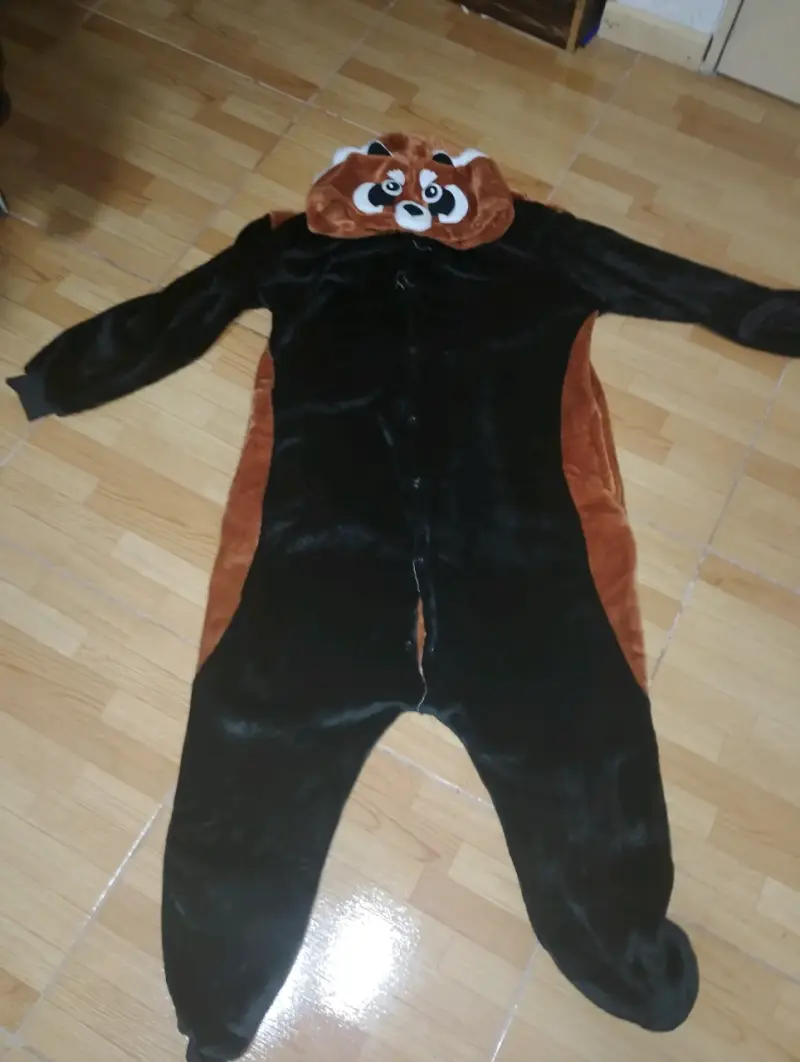 Pijama panda rojo para adulto - 2