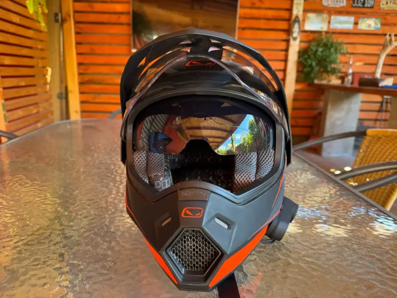 Cascos de moto HRO con visera y intercomunicador - 4