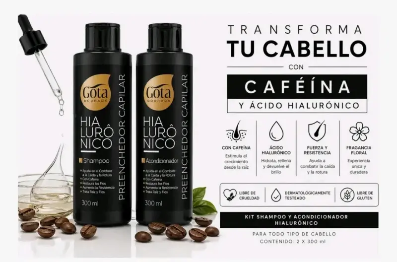 Kit Gota Dourada champú y acondicionador 300ml - 3