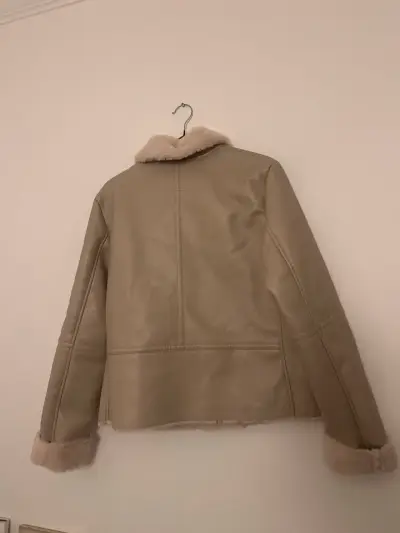 Chaqueta de cuero sintético MOTF beige - miniatura 4