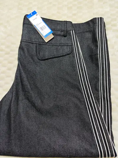 Pantalones de mezclilla con rayas laterales - miniatura 1