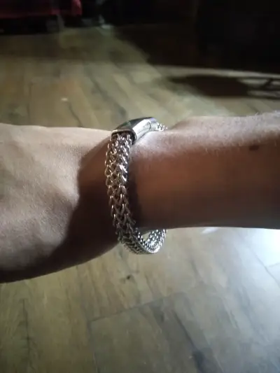 Pulsera de cadena plateada - miniatura 5