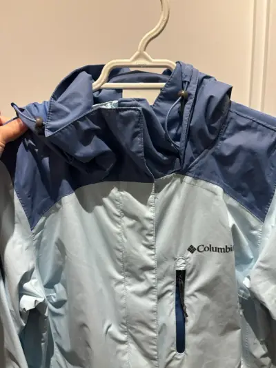 Chaqueta impermeable Columbia azul claro - miniatura 2