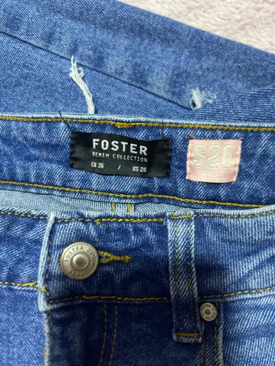Jeans desgastados azul para mujer - miniatura 4