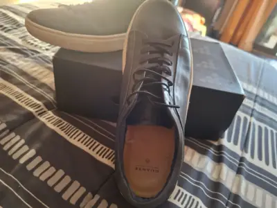 Zapatillas negras de cuero Guante - miniatura 2