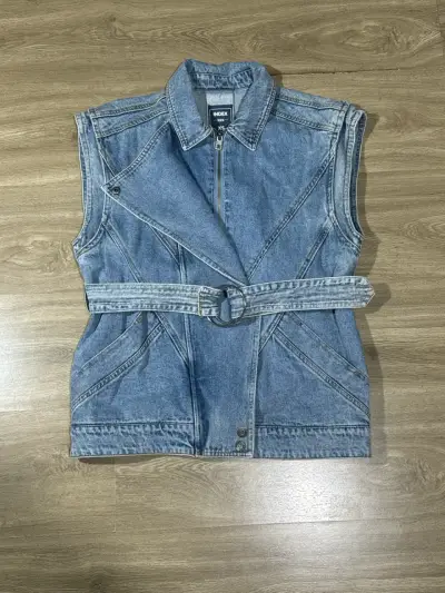 Chaqueta de mezclilla sin mangas Index - miniatura 1