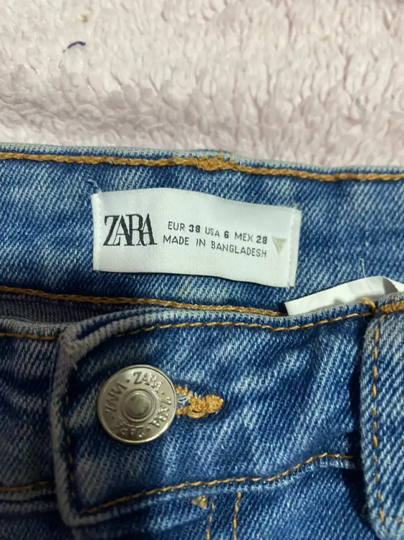 Jeans azul desgastados para mujer - 4
