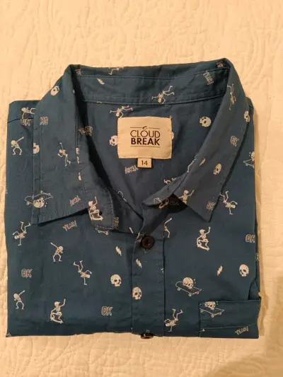 Camisa estampada azul Cloud Break - miniatura 1