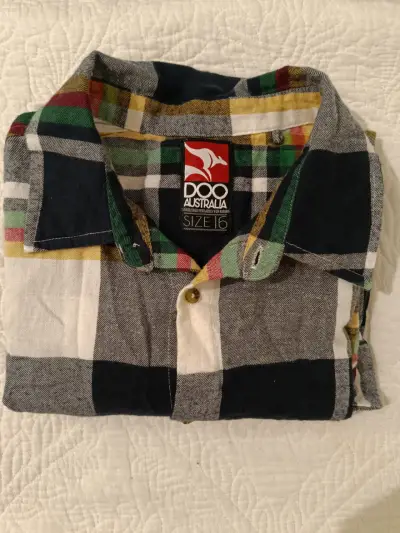 Camisa a cuadros Doo Australia talla 16 - miniatura 1
