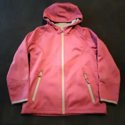 Chaqueta softshell rosa con capucha - miniatura 2