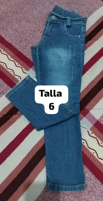 Jeans de mezclilla talla 6 para niños - miniatura 1