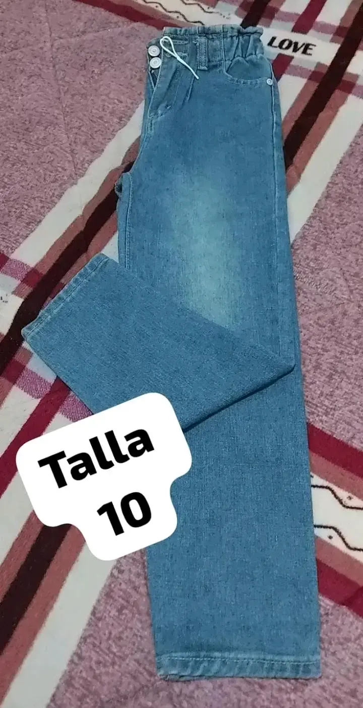 Jeans de mezclilla talla 6 para niños - 4