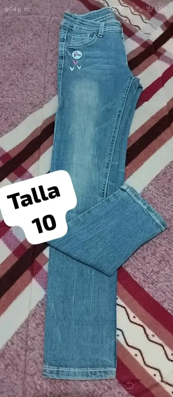 Jeans de mezclilla talla 6 para niños - 6