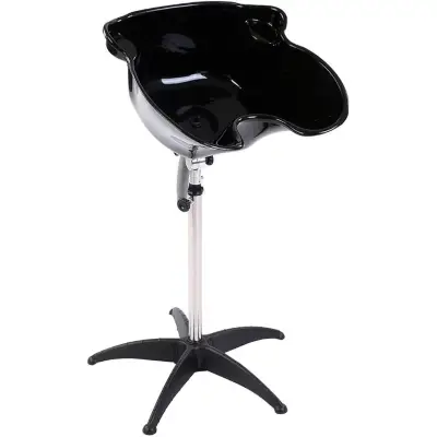 Lavacabezas portátil ajustable negro - miniatura 1