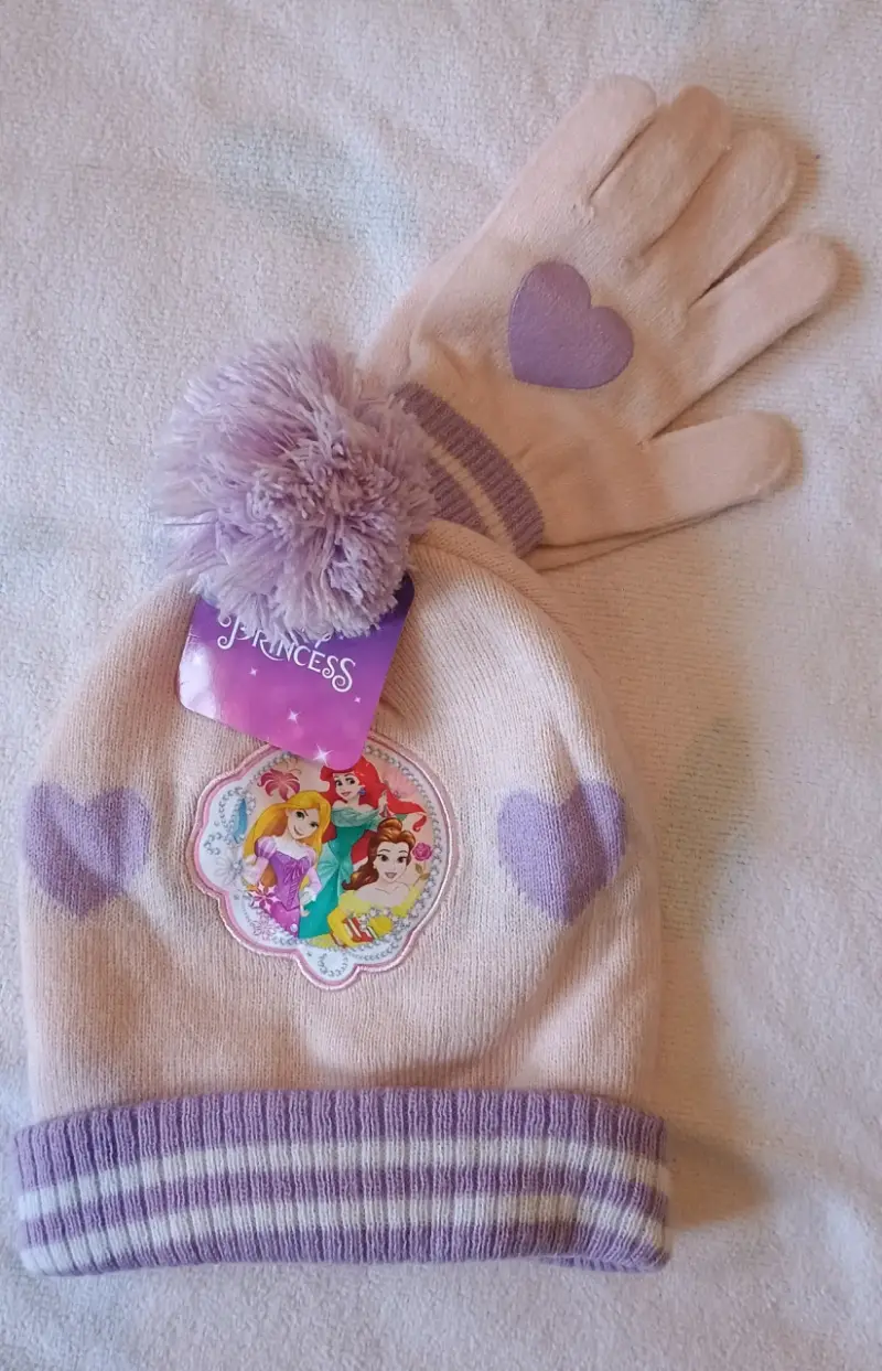 Set de gorro y guantes Minnie Mouse rosa - 4