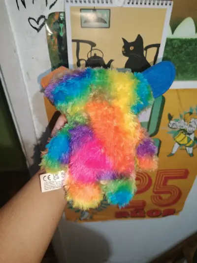 Peluche multicolor con orejas grandes - miniatura 4