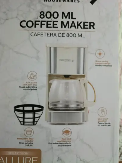 Cafetera Holstein 800 ml con filtro removible - miniatura 3
