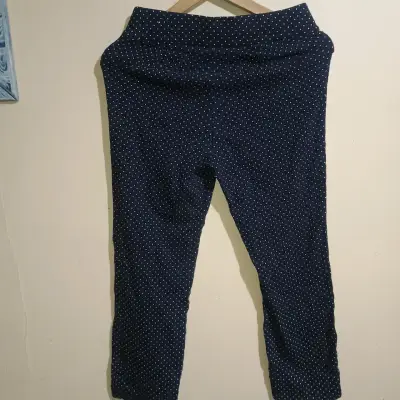 Pantalones de punto azul con lunares - miniatura 2