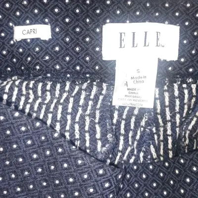 Pantalones de punto azul con lunares - miniatura 4