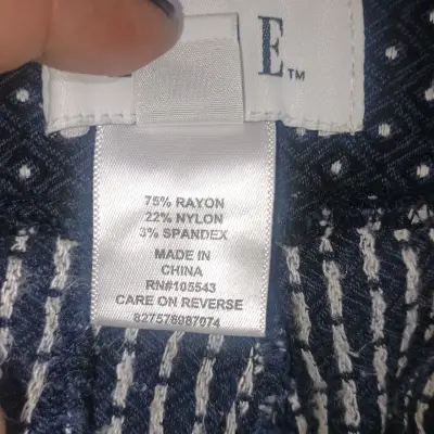 Pantalones de punto azul con lunares - miniatura 5