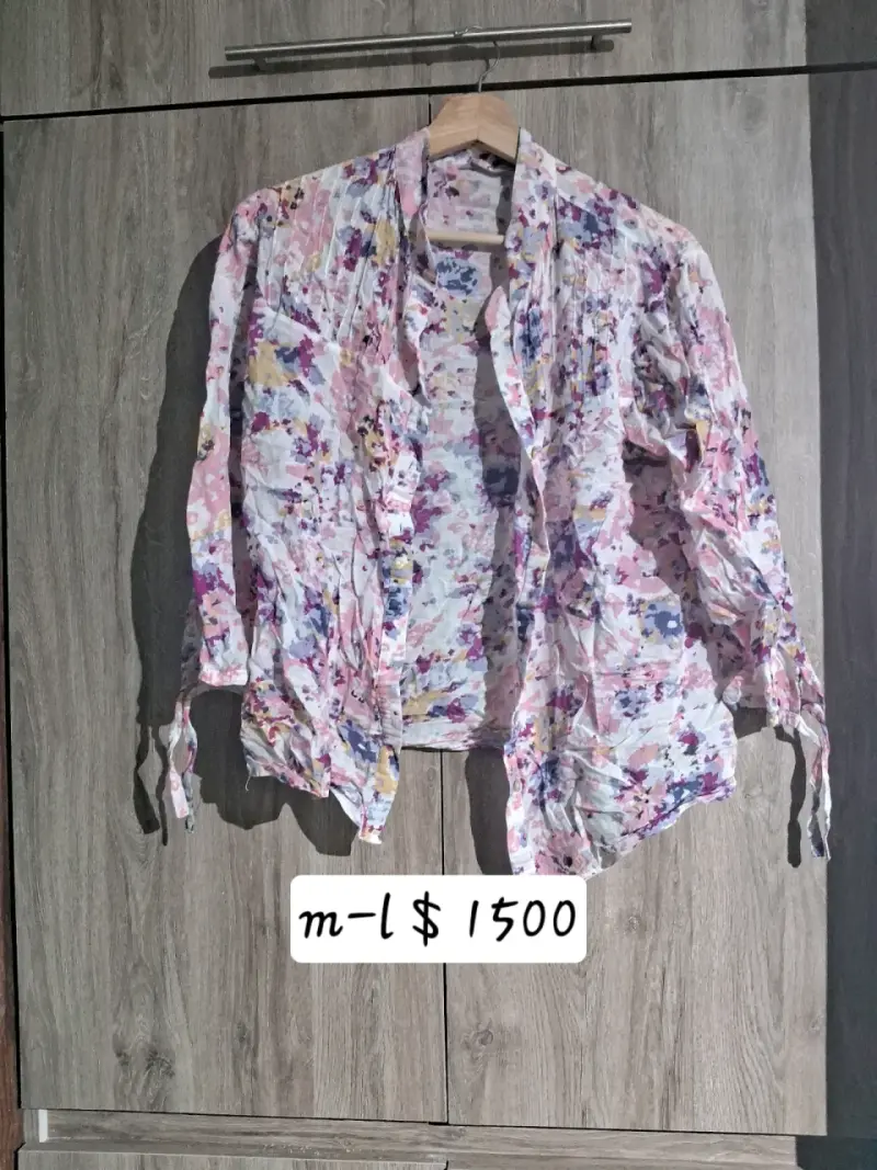Cardigan beige de algodón para mujer - 4