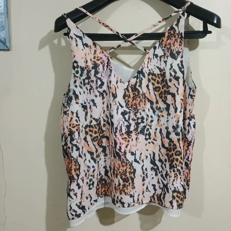 Blusa de tirantes estampado animal print - 2