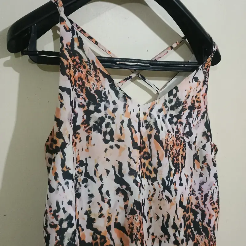 Blusa de tirantes estampado animal print - 3