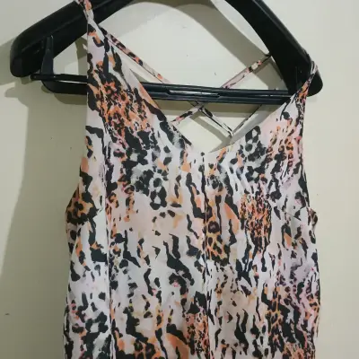 Blusa de tirantes estampado animal print - miniatura 3