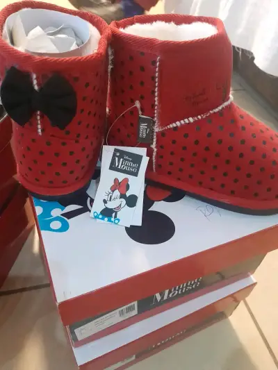 Botas Minnie Mouse rojas con lunares - miniatura 1