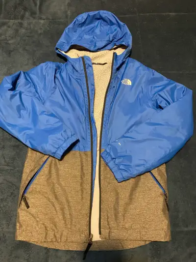 Chaqueta The North Face azul y gris talla 14-16 - miniatura 1
