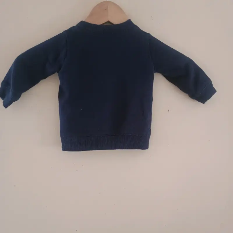 Polerón infantil azul con diseño de zorro - 2