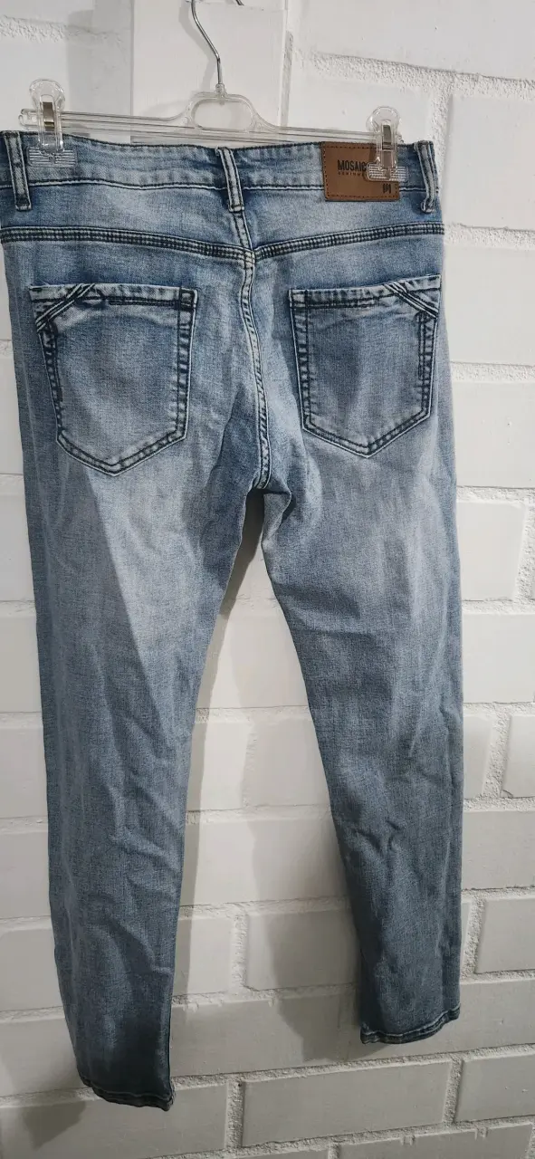 Jeans azul claro Mosaico para hombre - 2