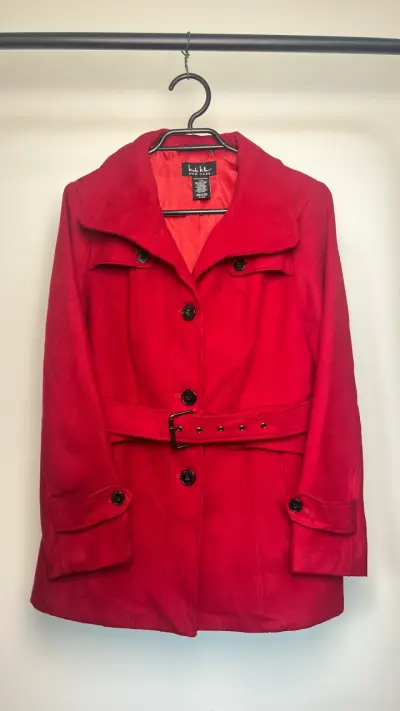 Abrigo rojo Nicole Miller New York · Talla L - miniatura 1
