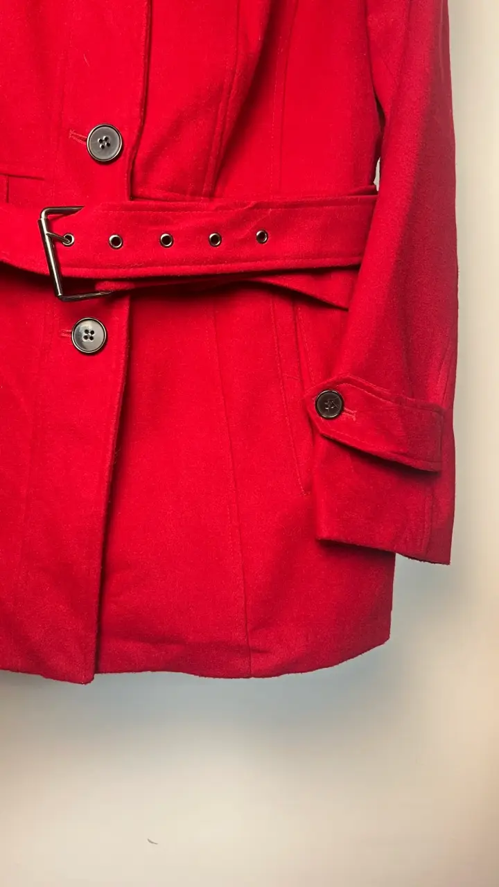 Abrigo rojo Nicole Miller New York · Talla L - 2