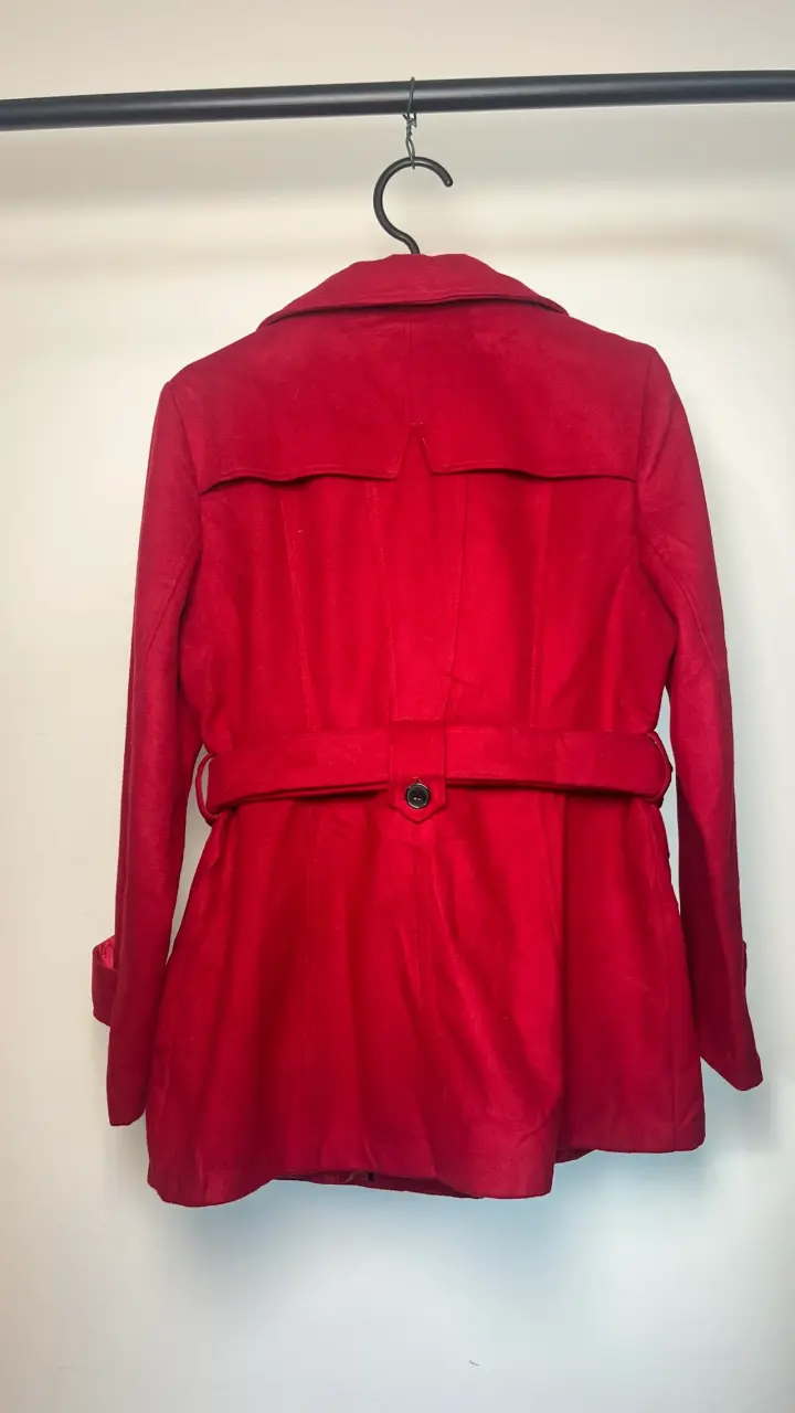 Abrigo rojo Nicole Miller New York · Talla L - 5