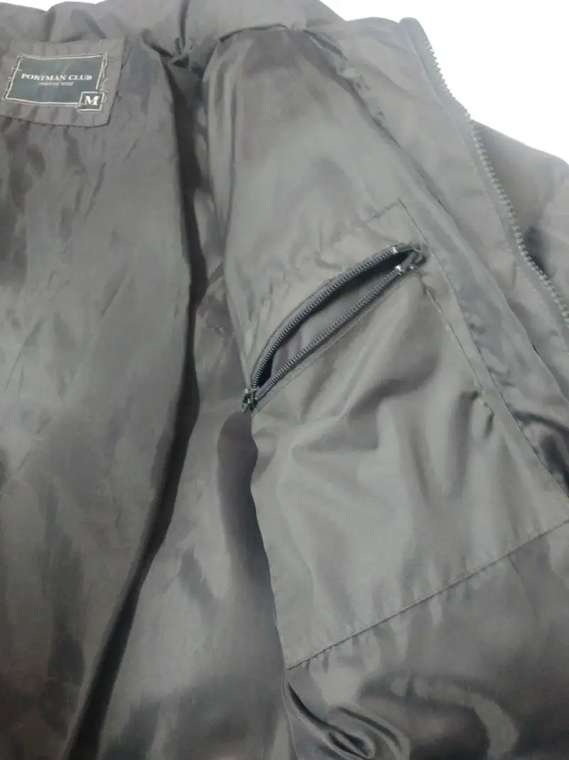 Chaqueta Acolchada Gris Para Hombre (Portman Club) - 5