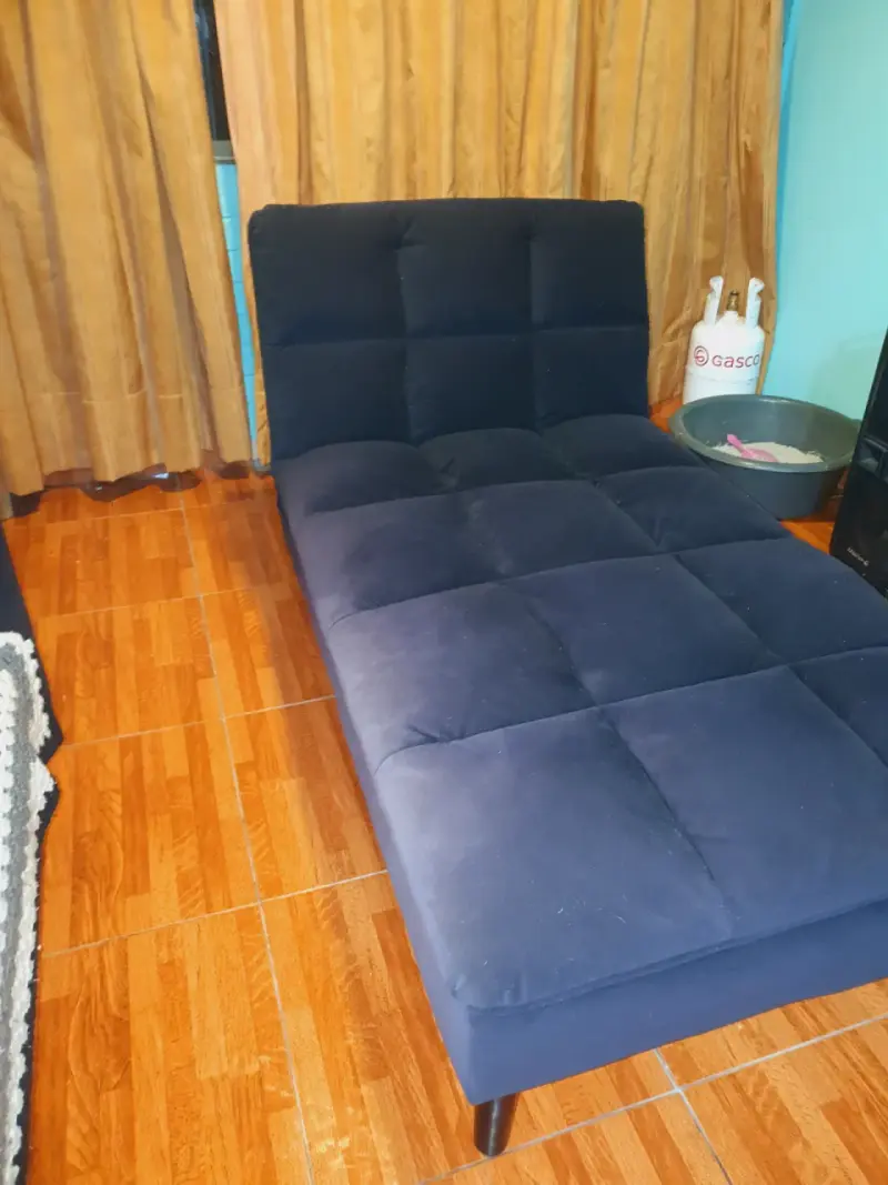 Sofá chaise longue azul oscuro - 2