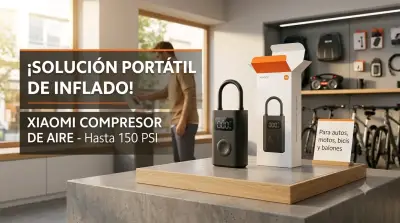 Compresor de aire portátil Xiaomi 150 PSI - miniatura 1