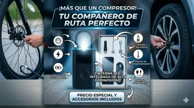 Compresor de aire portátil Xiaomi 150 PSI - miniatura 4