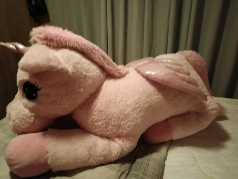 Peluche grande de unicornio rosado - 3