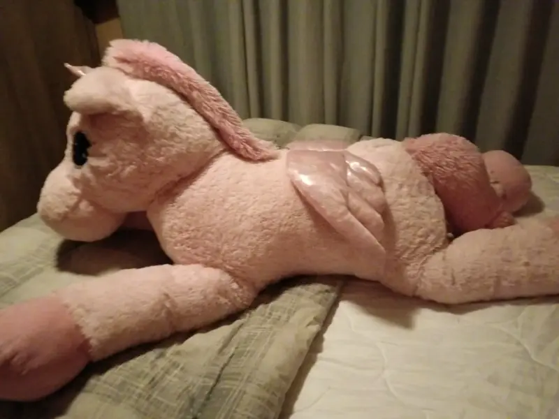 Peluche grande de unicornio rosado - 4