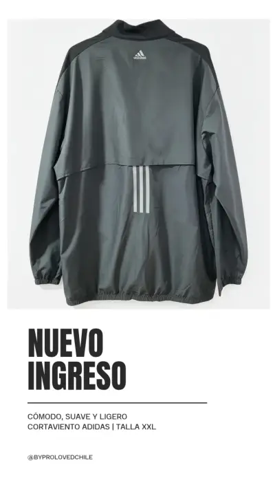 Cortaviento Adidas negro talla XXL - miniatura 2