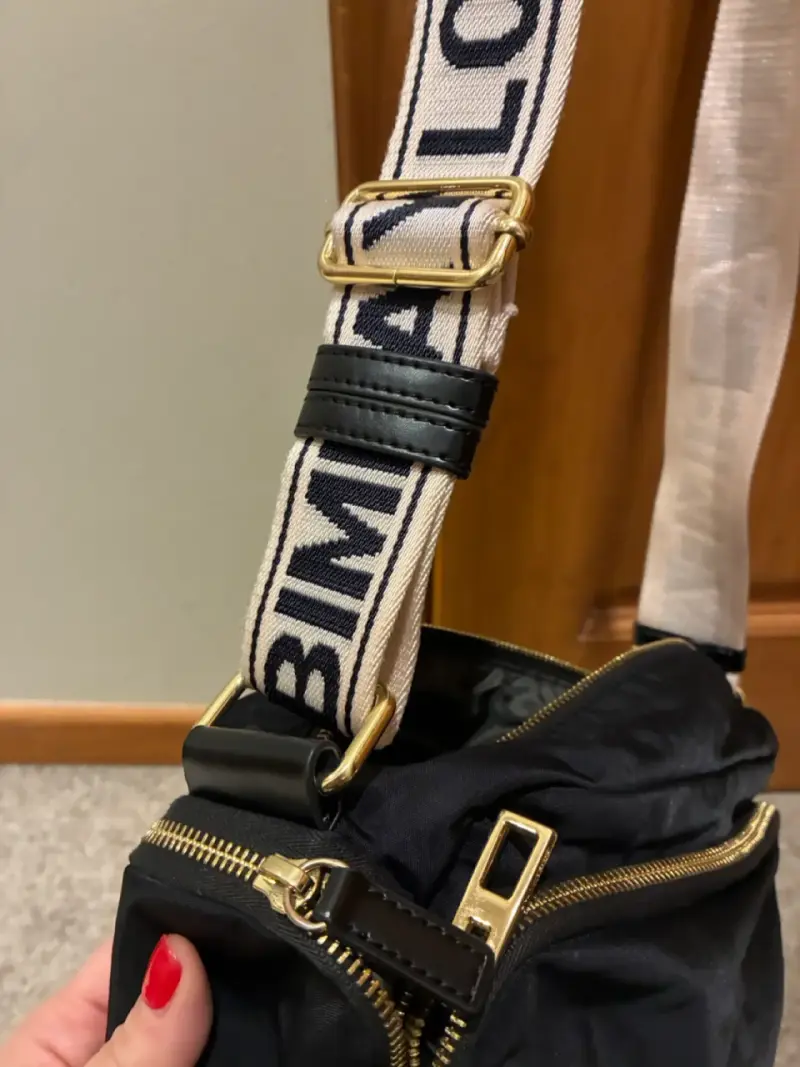 Bandolera negro Bimba y Lola con correa ajustable - 4