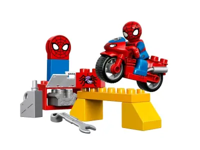 LEGO DUPLO Spider-Man taller de la moto araña - miniatura 2