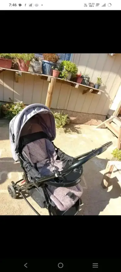 Coche de paseo para bebé con bandeja - miniatura 3